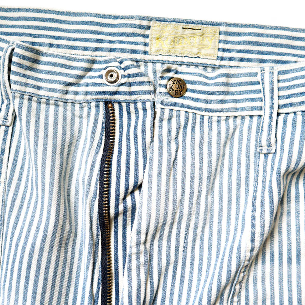 Kapital | 10Oz Hickoree Stripe Painter Port Baggy Pants ( (Champetre Remake) 'Hickoree' - Image 4