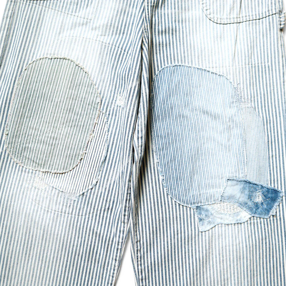 Kapital | 10Oz Hickoree Stripe Painter Port Baggy Pants ( (Champetre Remake) 'Hickoree' - Image 5