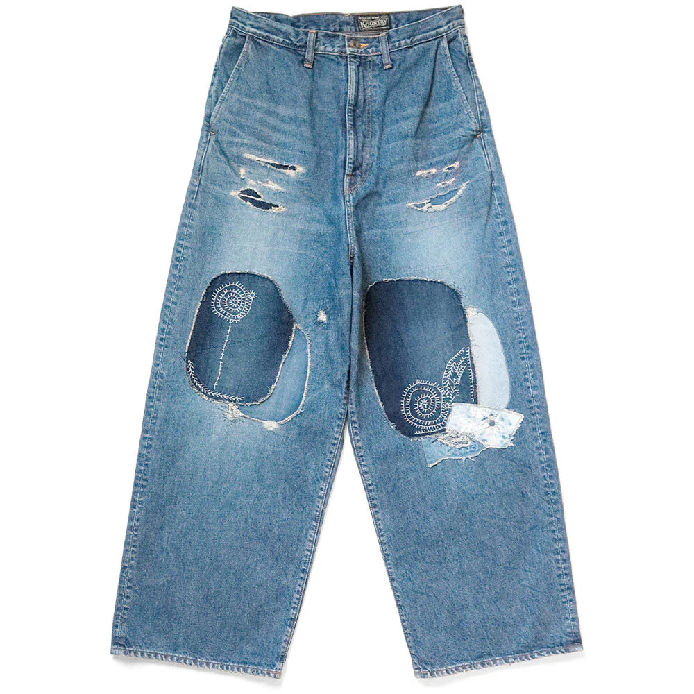 Kapital | 14oz Denim Port Baggy Pants (Hippie-Champetre Remake) 'Indigo Processing'