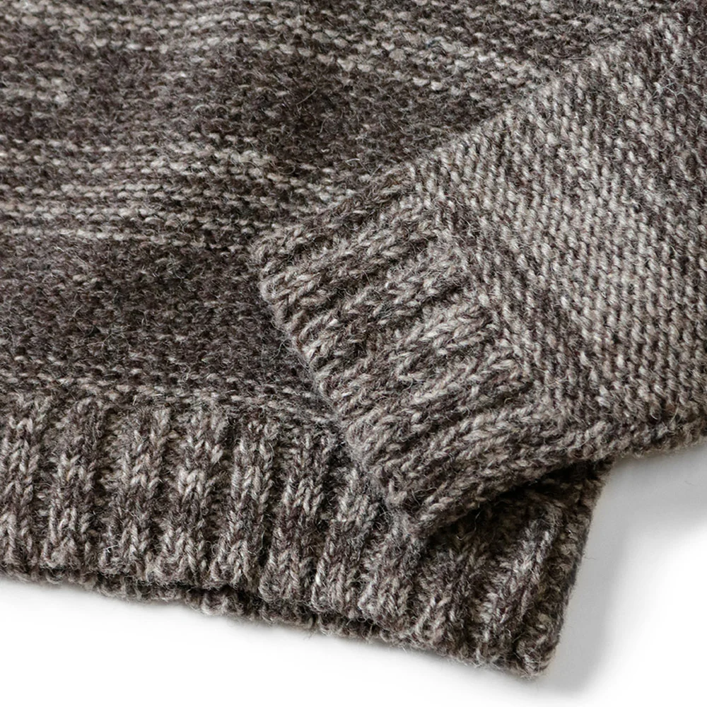 Kapital | 3G Wool Hand Knit Tugihagi Crew Sweater 'Green' - Image 5