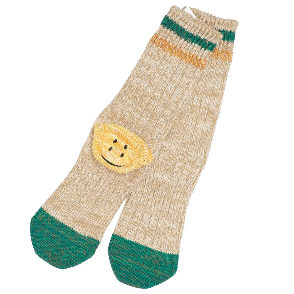 Kapital | 60Yarns Grandrelle Ivy Rainbowy Happy Heel-Hold Socks 'Beige'