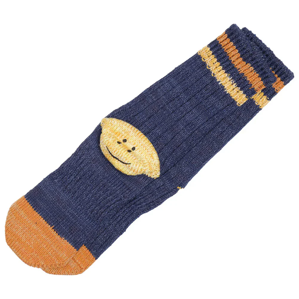 60Yarns Grandrelle Ivy Rainbowy Happy Heel-Hold Socks 'Navy'