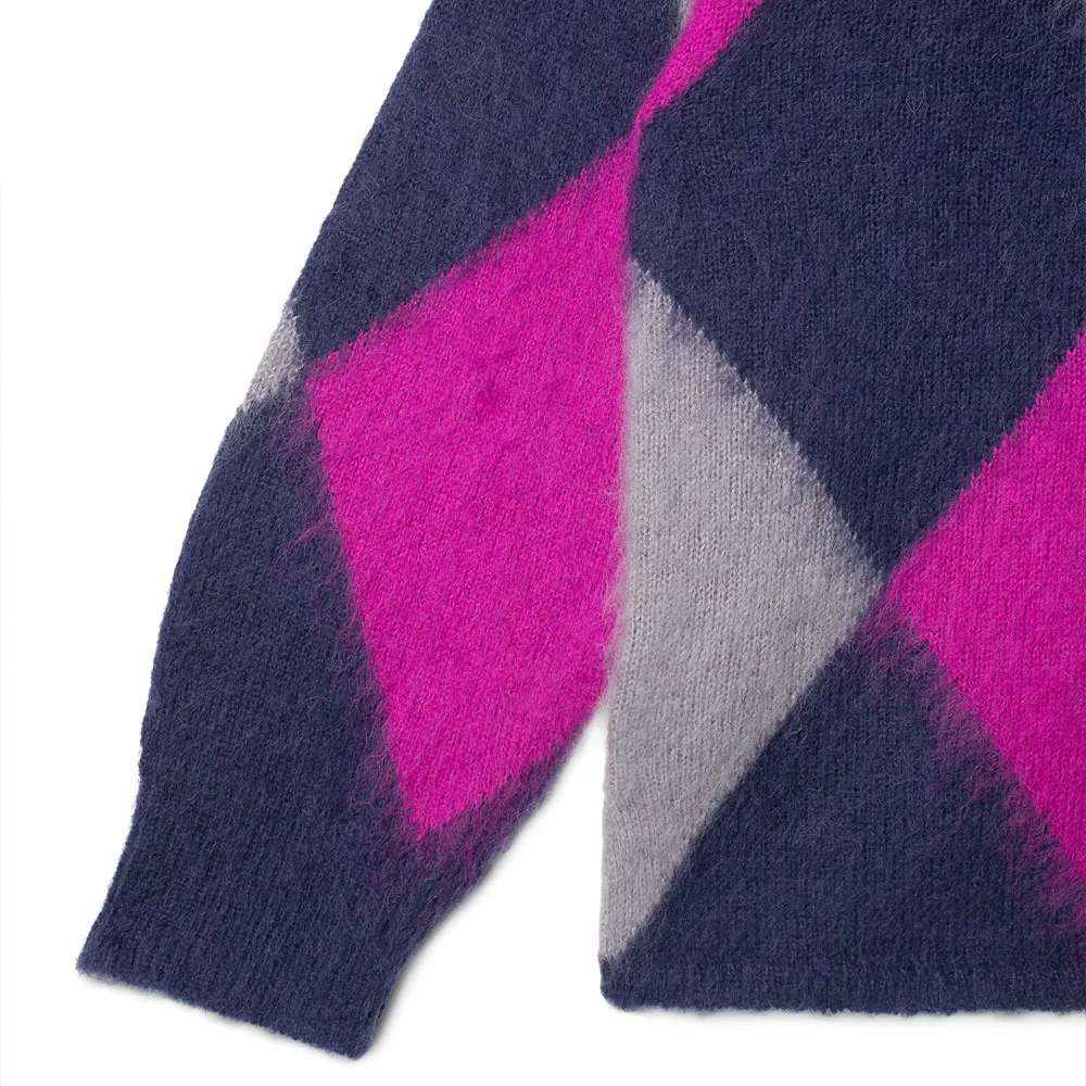 Manastash | Aberdeen Kurtigan Argyle Cardigan 'Navy' - Image 4