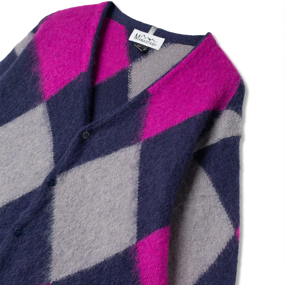 Manastash | Aberdeen Kurtigan Argyle Cardigan 'Navy' - Image 5
