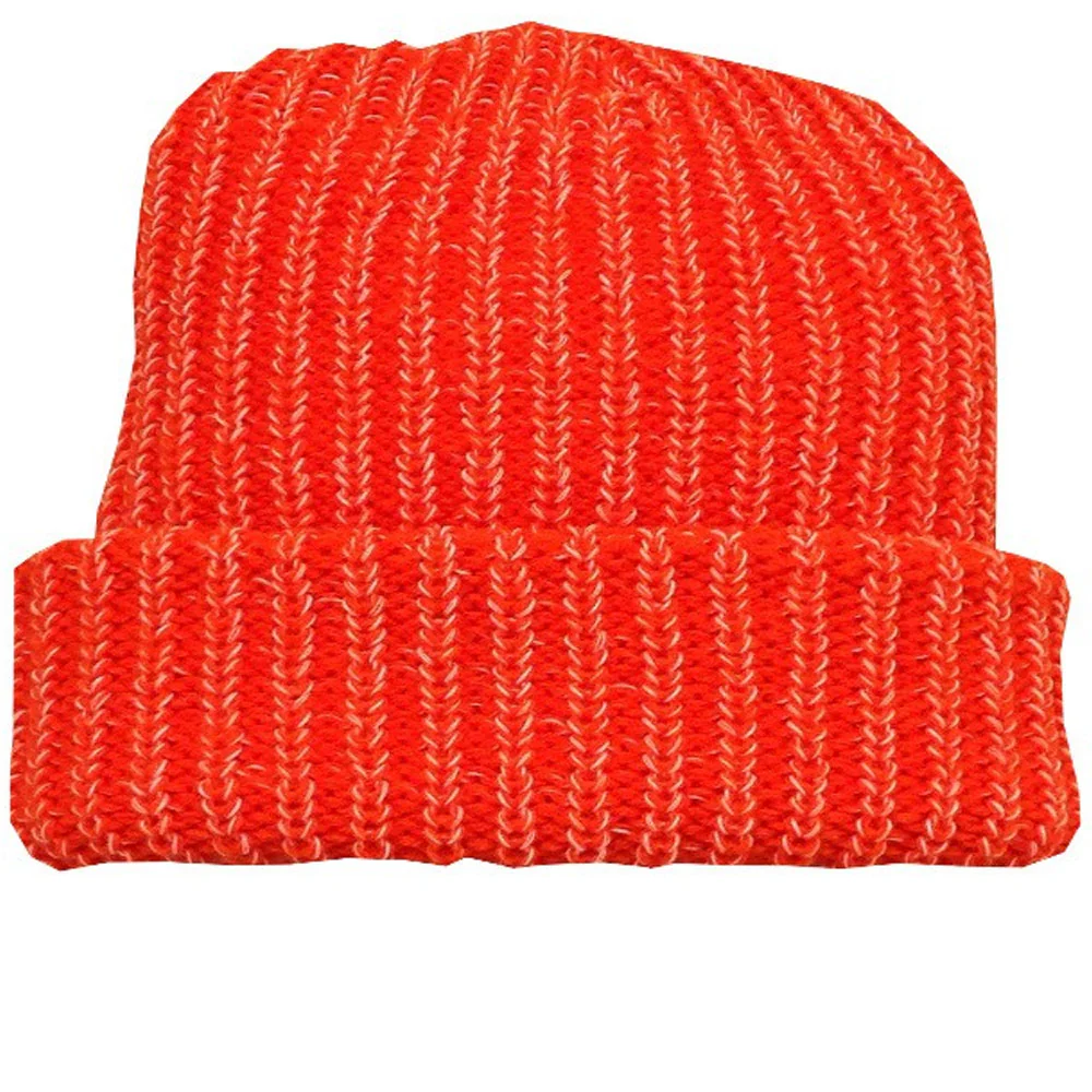 Acrylic With Natuiral Wool Hat 'Orange'