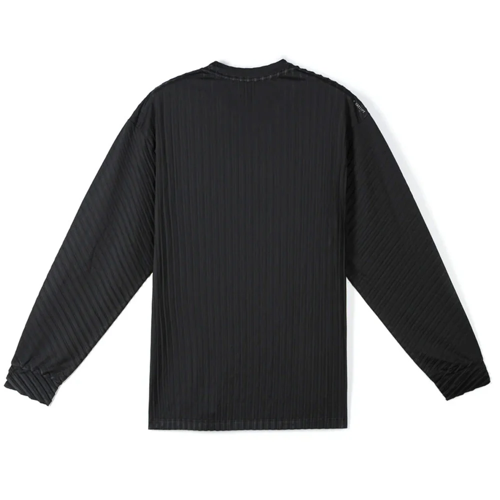 SATISFY | Auralite™ Pleated Long Tee 'Black' - Image 2