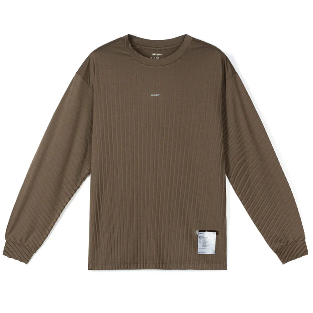 SATISFY | Auralite™ Pleated Long Tee 'Olive'