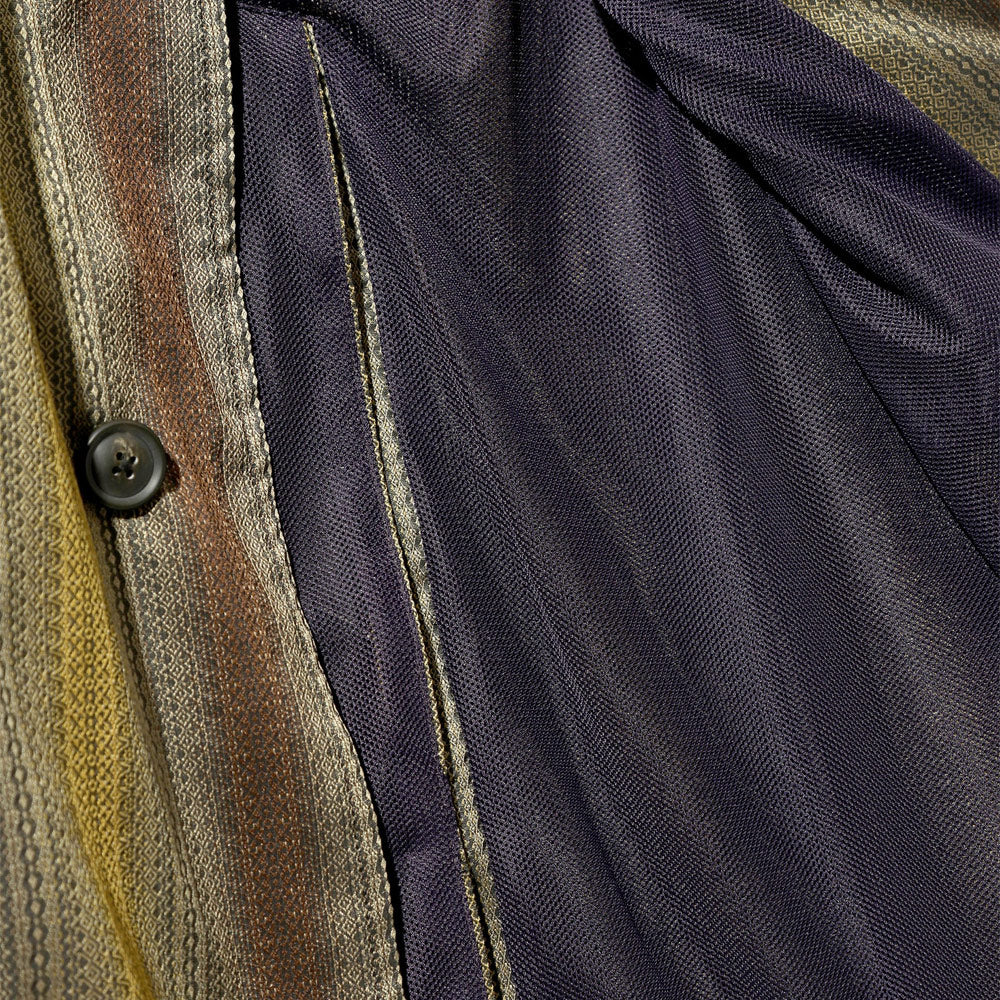 Rebuild by Needles | Balcollar Coat - Poly Ombre Stripe Jq. 'Beige / Brown' - Image 6