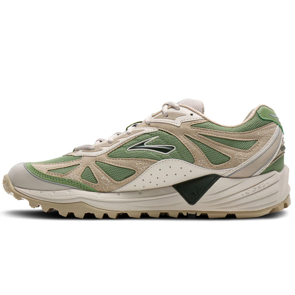 BROOKS | Cascadia 1 Sneakers 'Green / Gray / Moonbeam' - Image 3