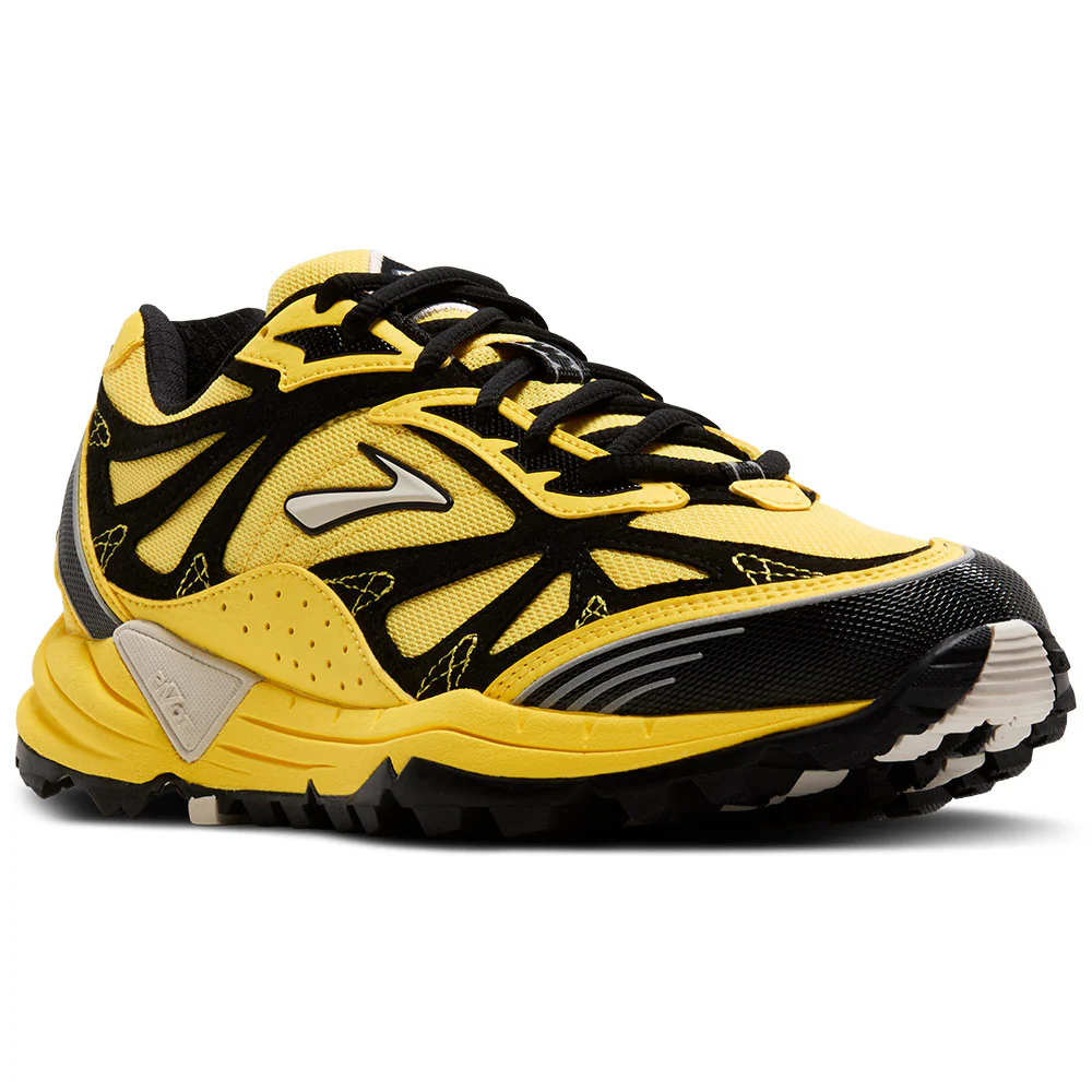 BROOKS | Cascadia 1 Shoes 'Yellow / Black / Moonbeam' - Image 3