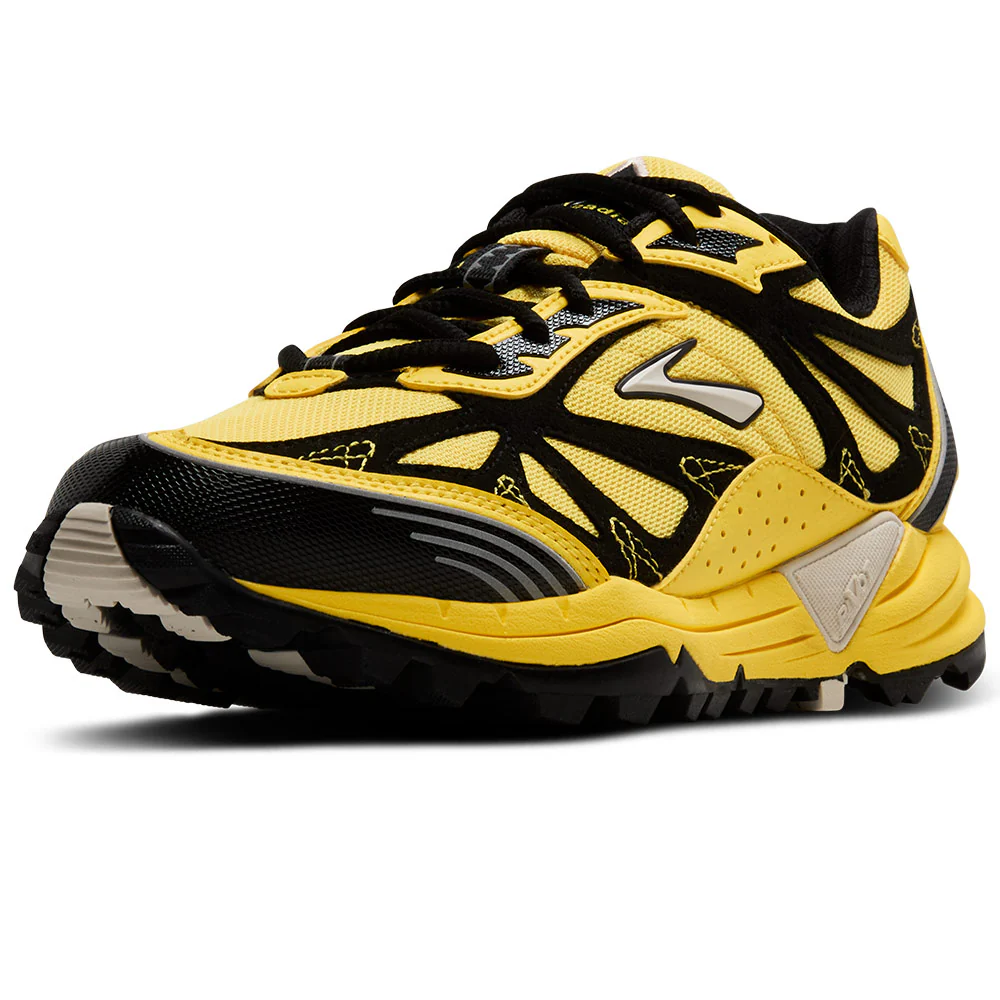 BROOKS | Cascadia 1 Shoes 'Yellow / Black / Moonbeam' - Image 4