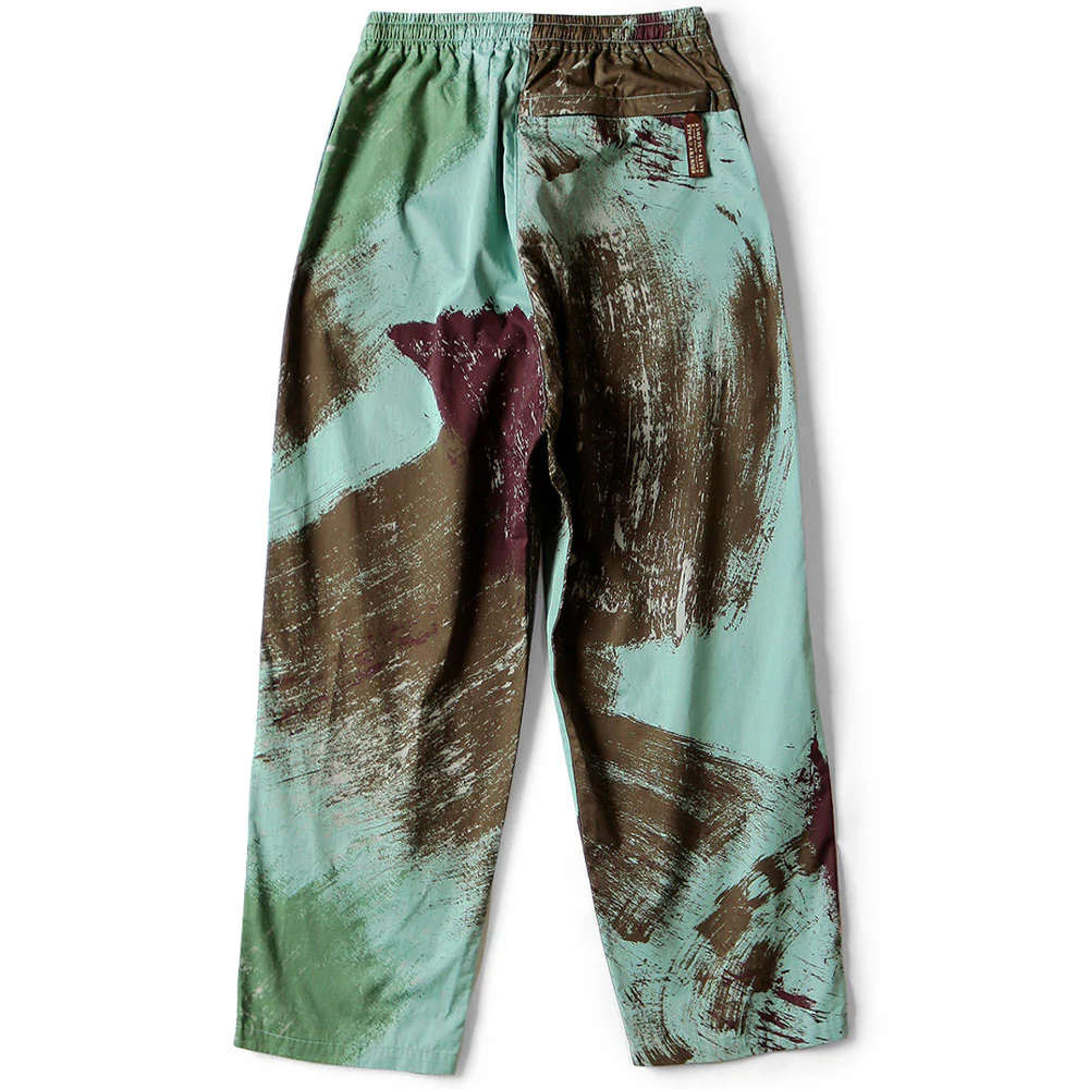Kapital | Combed Burberry Brush-Camo Easy Pants 'Turquoise' - Image 3