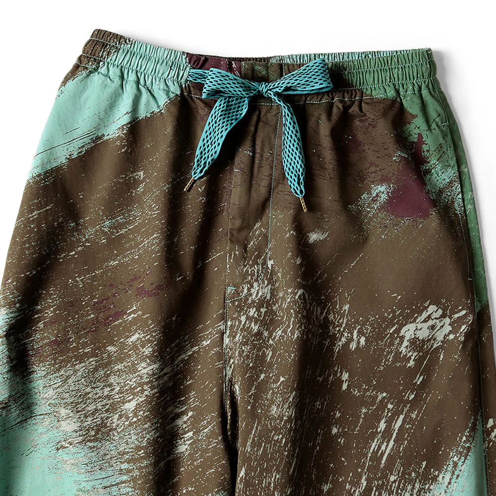 Kapital | Combed Burberry Brush-Camo Easy Pants 'Turquoise' - Image 4