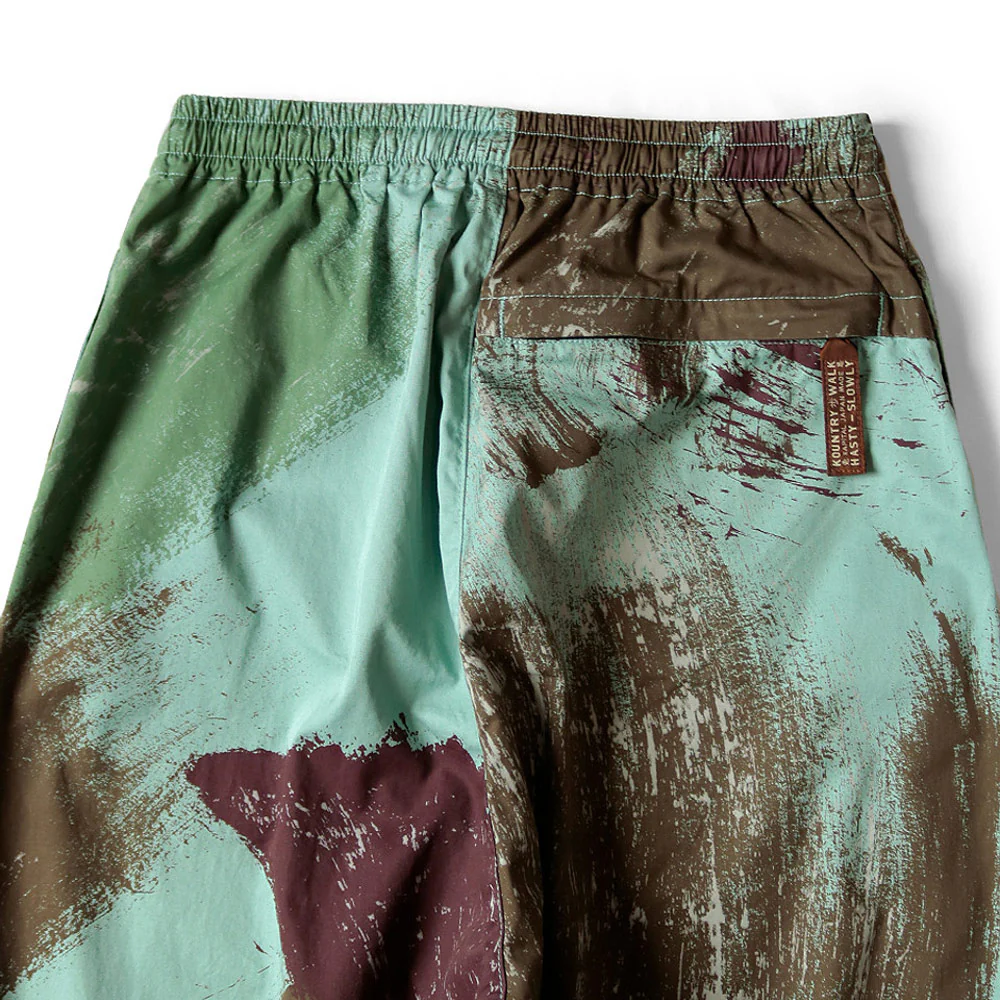 Kapital | Combed Burberry Brush-Camo Easy Pants 'Turquoise' - Image 8