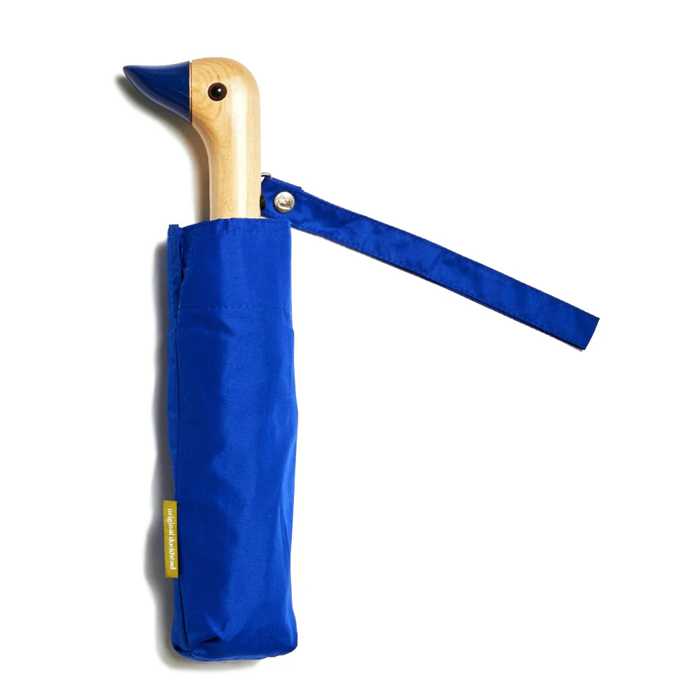 Original Duckhead | Compact Eco- Friendly Wind Resistant Umbrella 'Royal Blue'