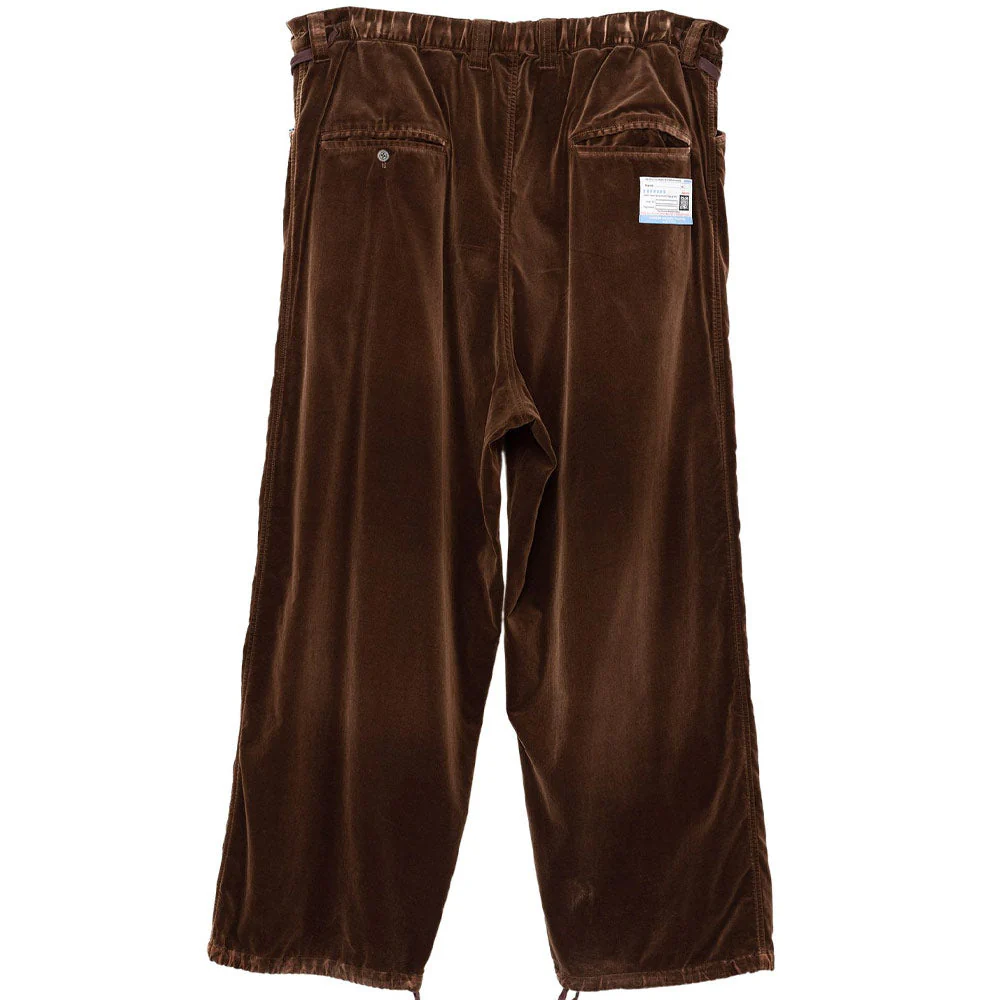 Maison MIHARA YASUHIRO | Cotton Velveteen Trousers 'Brown' - Image 2