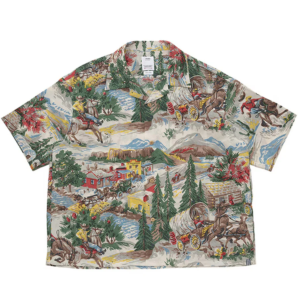 Crosby Shirt S/S (Washi Chirimen) 'Light Blue'