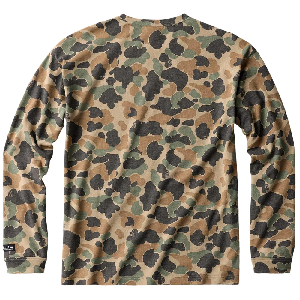 Columbia CSC 1938 Printed Long Sleeve Tee 'British Tan Duck Camo' - Image 2