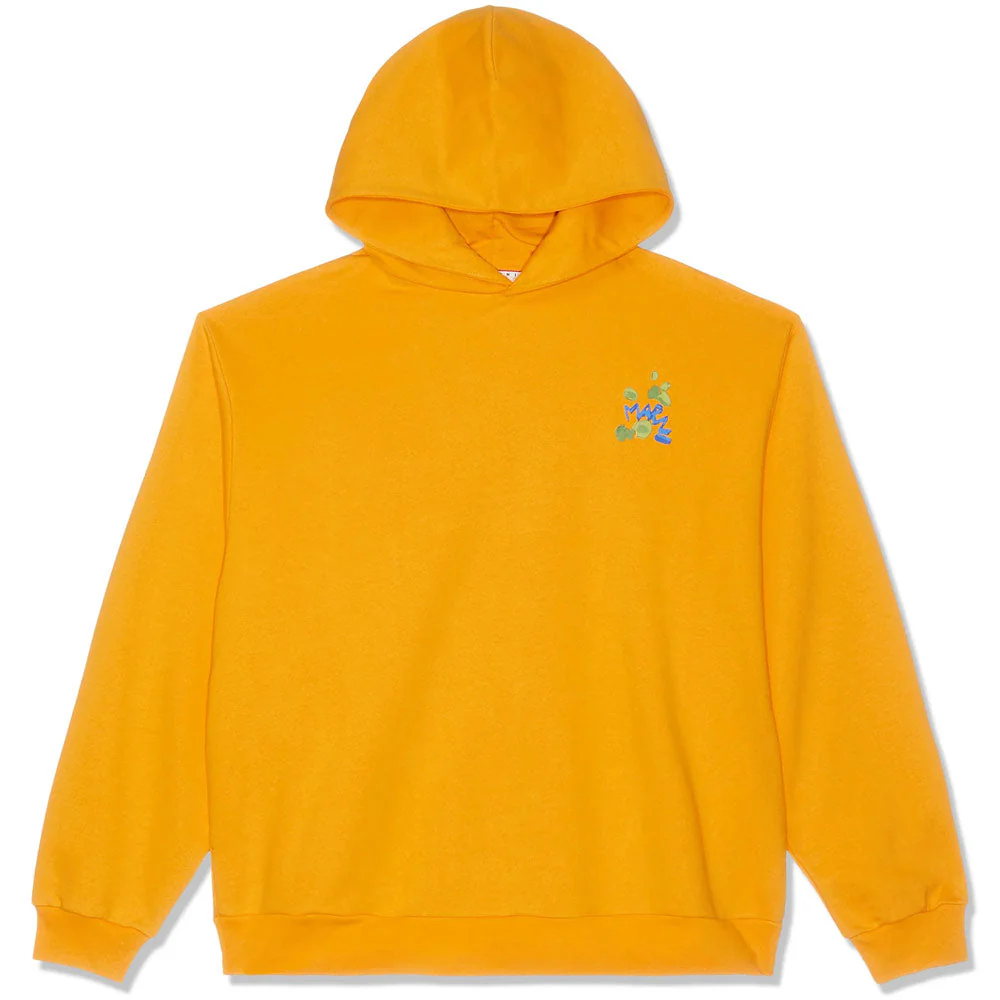 Dripping Flower Logo Jersey Hoodie 'Light Orange'