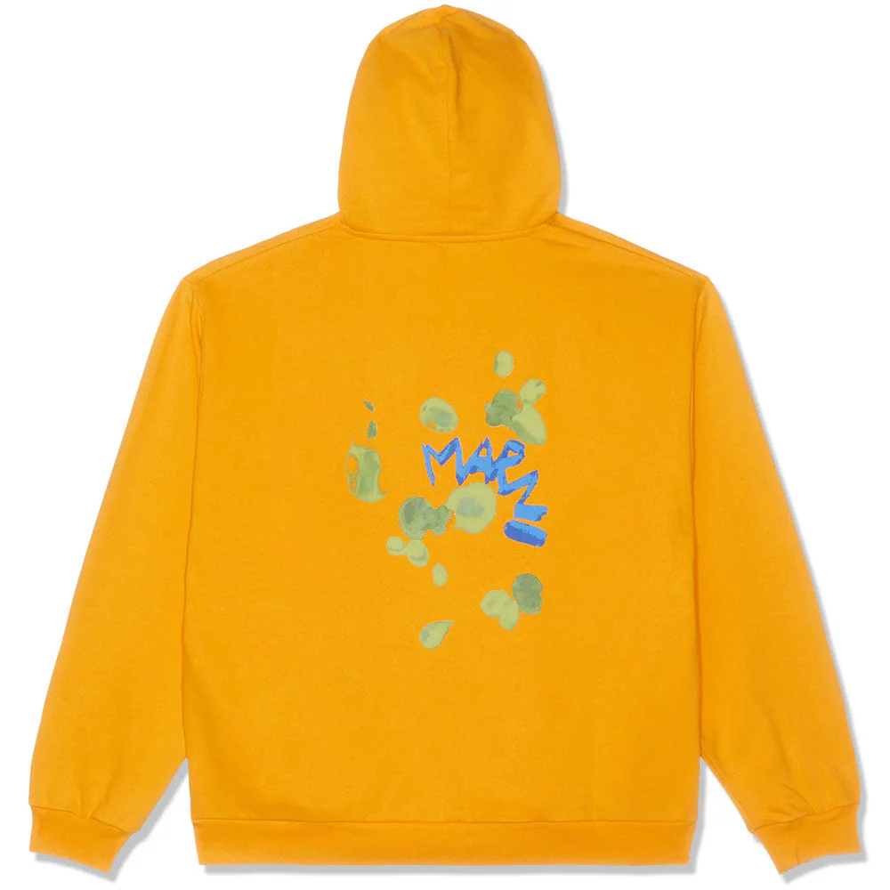 Dripping Flower Logo Jersey Hoodie 'Light Orange' - Image 2
