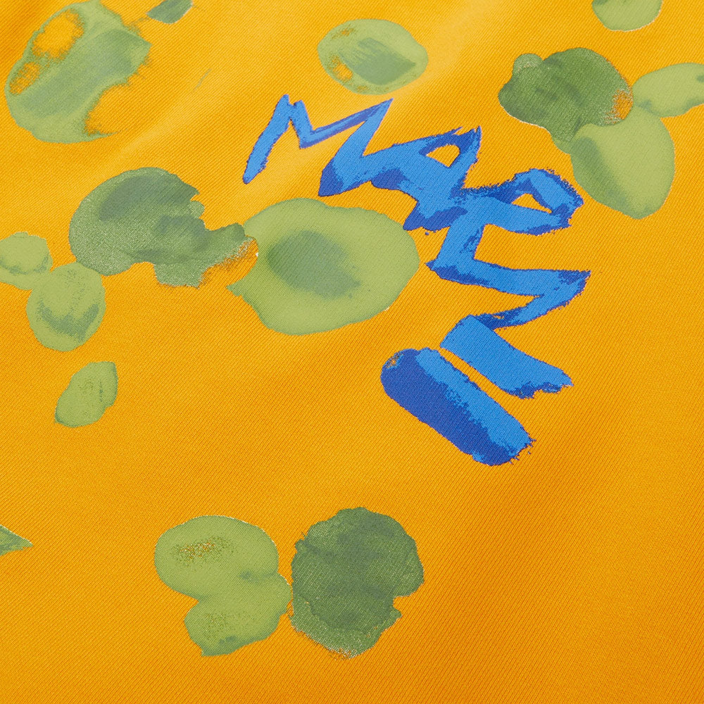 Dripping Flower Logo Jersey Hoodie 'Light Orange' - Image 4