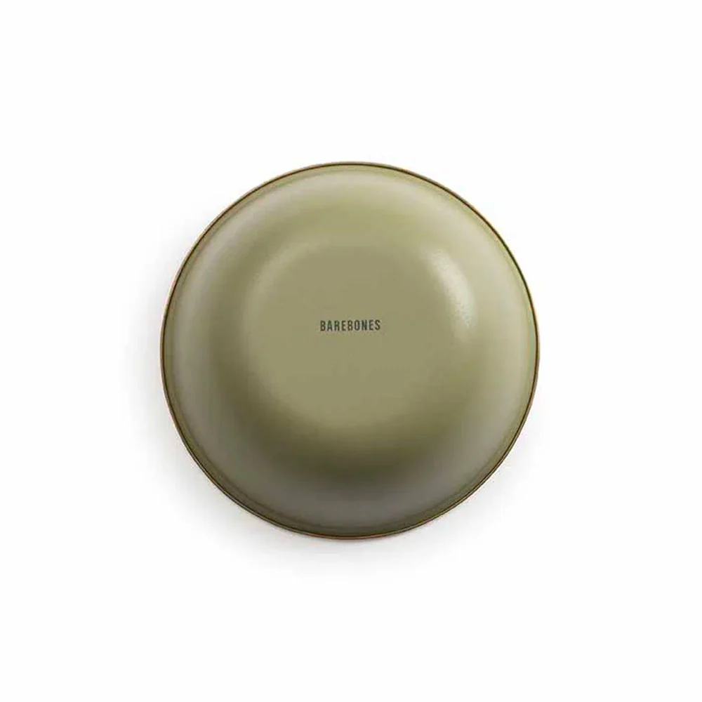 Barebones | Enamel 2-Tone Bowl Set 'Olive Drab' - Image 5
