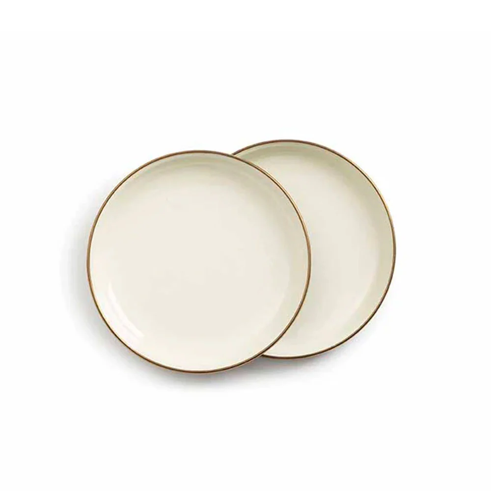 Barebones | Enamel 2-Tone Deep Plate Set 'Olive Drab'