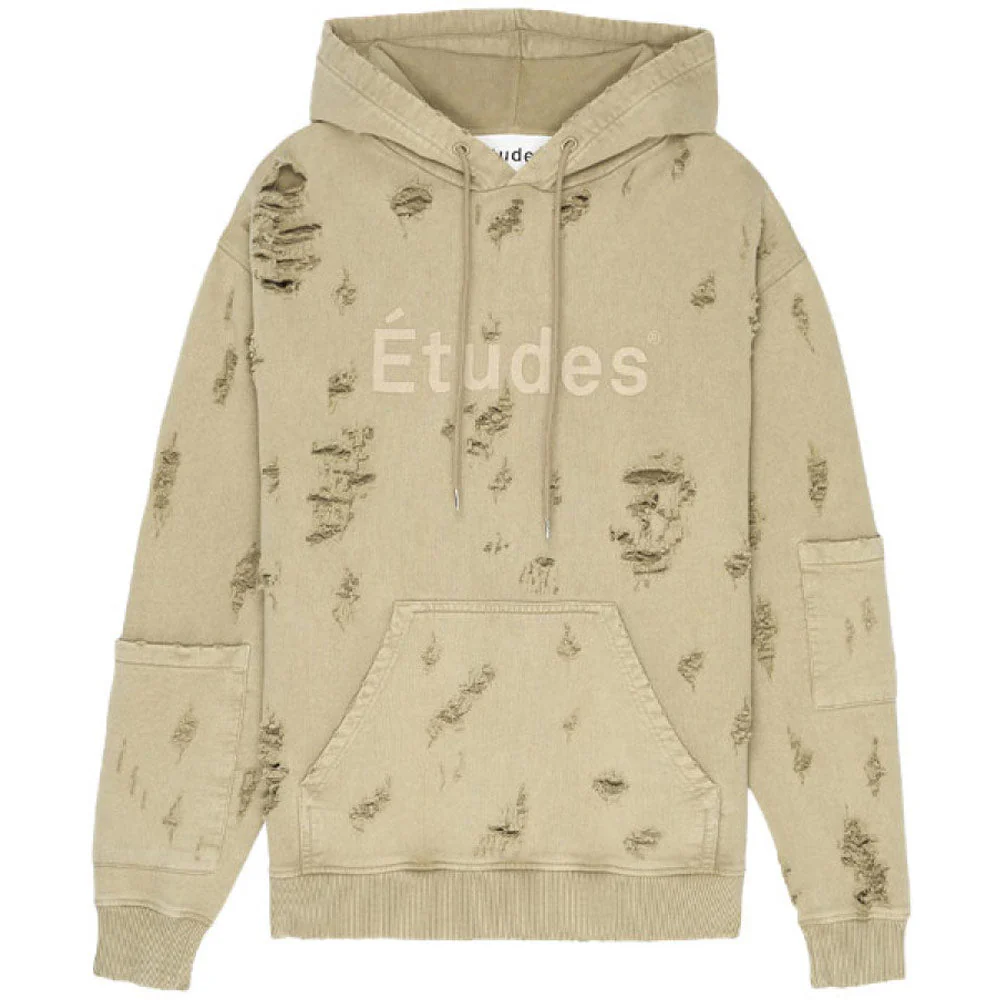 Ensemble Distressed-Effect Hoodie 'Sand Destroy'