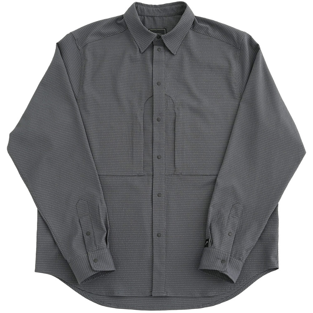 CayL | Flow Seersucket Shirts 'Charcoal'