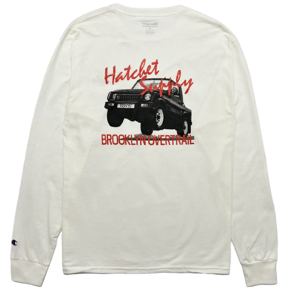 Hatchet Outdoor Supply Co. | X Champion - Long Sleeve T-Shirt - CC8C 'White' - Image 2