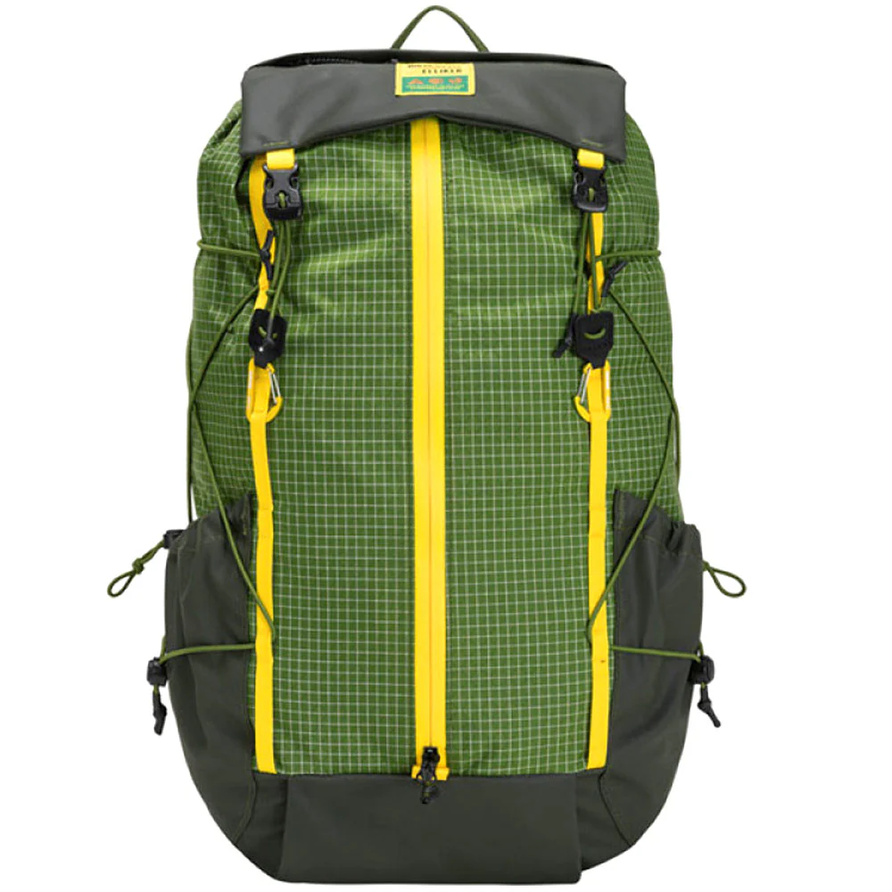 x Hikerdelic Cautley Flap Over Backpack 'Green / Yellow'