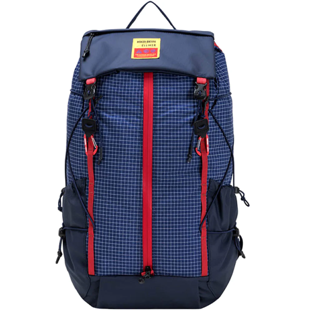 x Hikerdelic Cautley Flap Over Backpack 'Navy / Red'