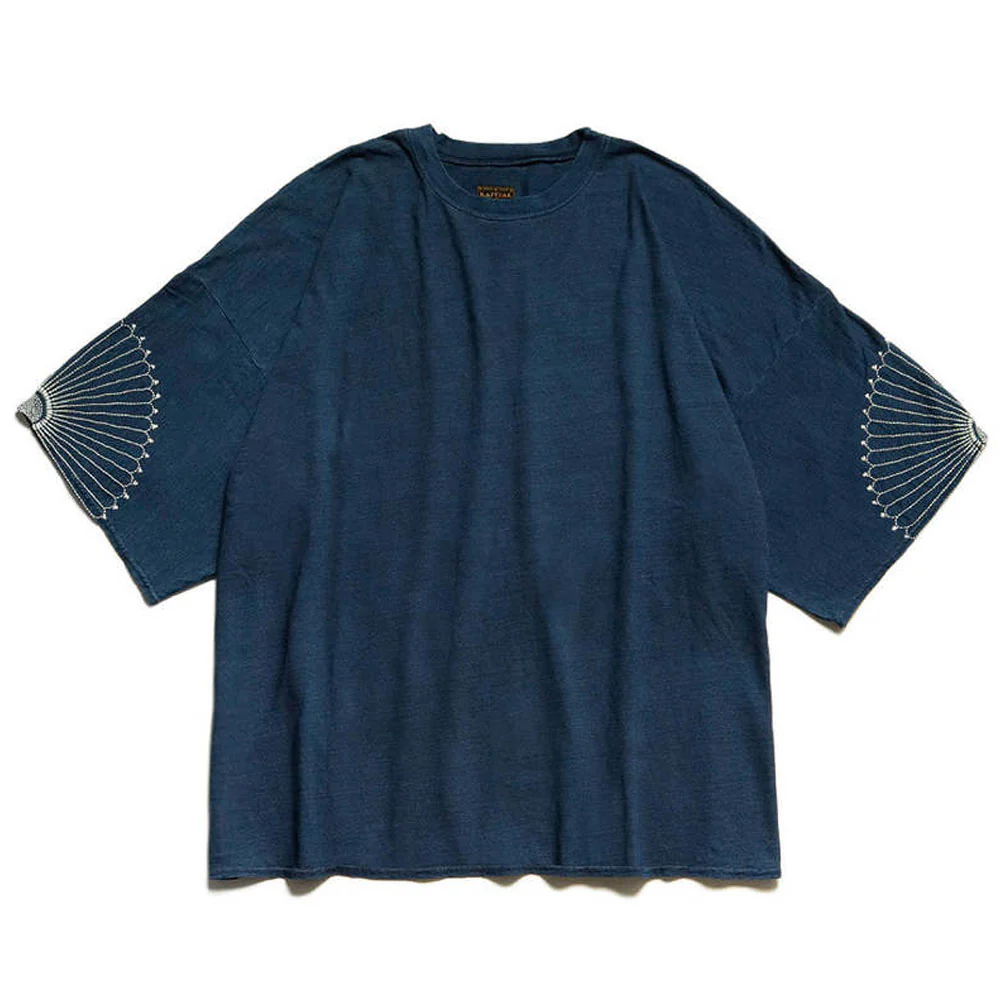IDG Jersey Huge-Tee (Furoshiki Embroidery) 'Indigo'