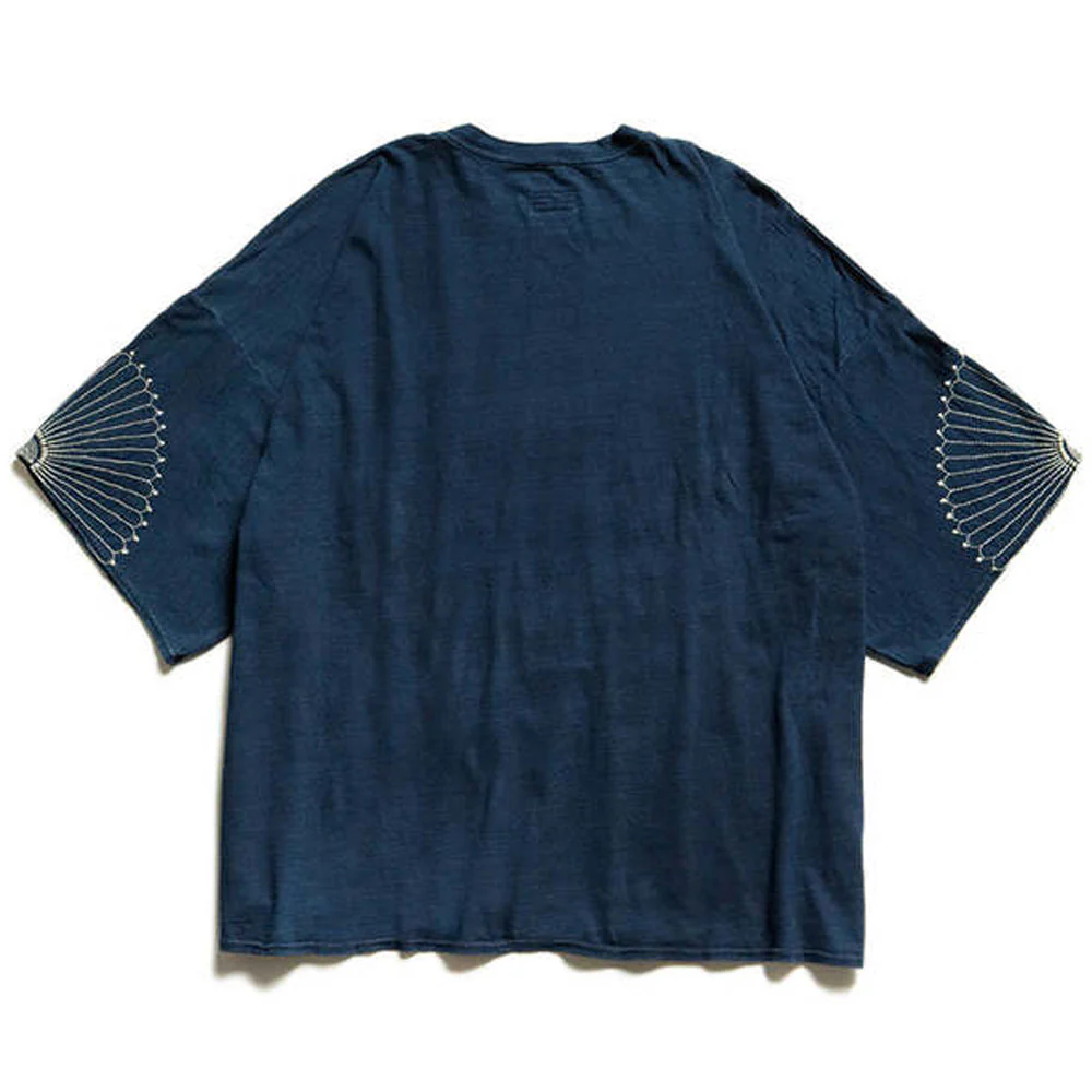 IDG Jersey Huge-Tee (Furoshiki Embroidery) 'Indigo' - Image 2