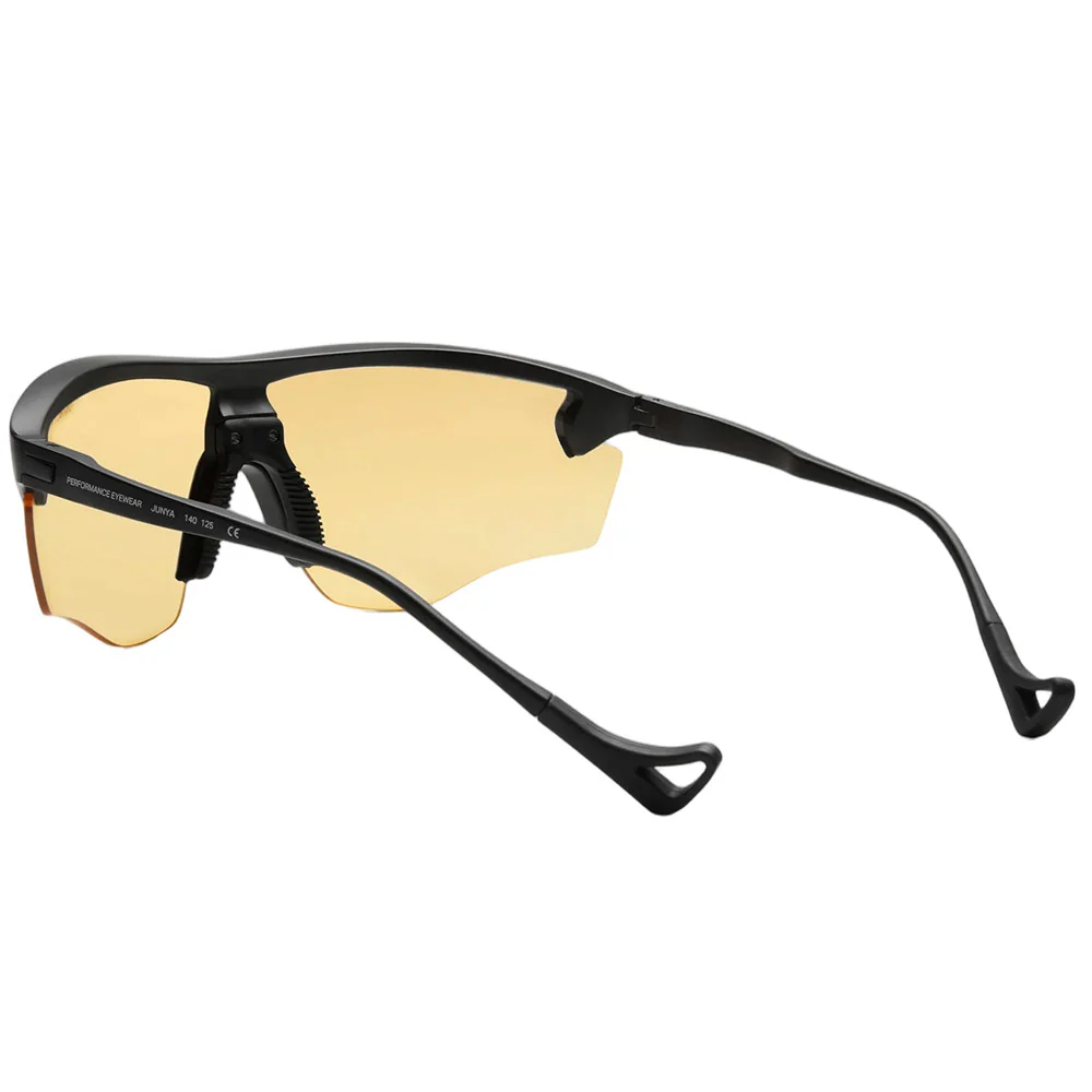 Junya Racer Sunglasses 'Black/D+ Sports Yellow' - Image 3