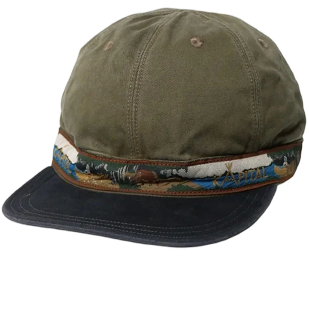 Chino Brimfield Cap (Navajo Boat) 'Black / Brown'