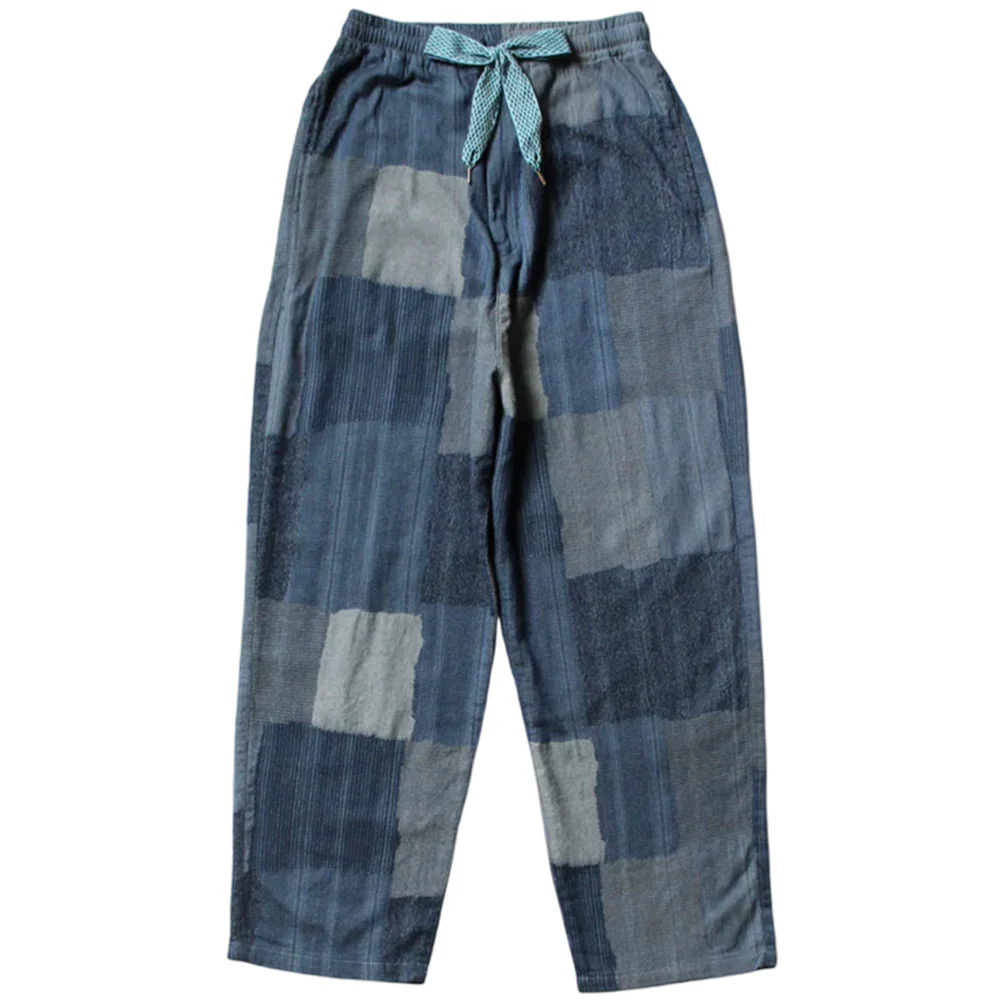 Cotton Linen Tugihagi Easy Pants 'Navy'