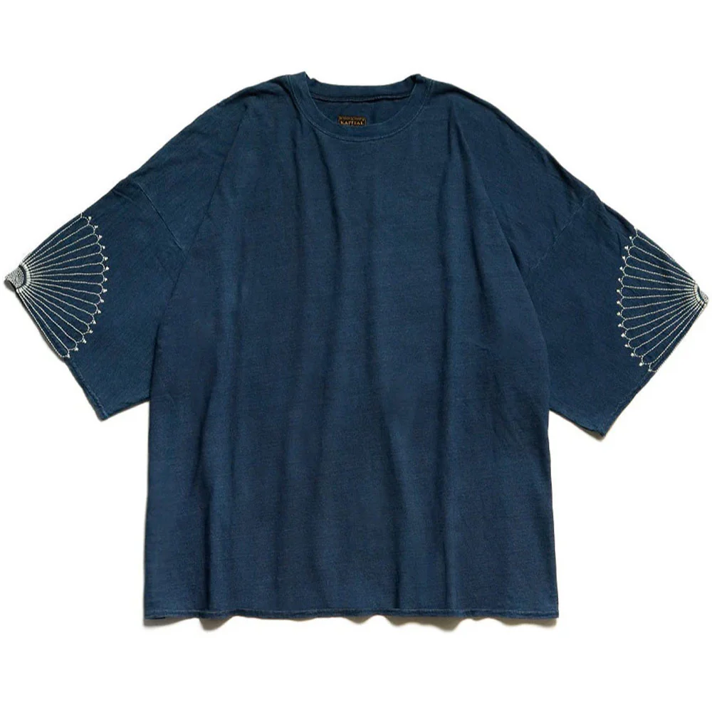 Kapital | Idg Jersey Huge-T (Furoshiki Embroidery) 'Indigo'