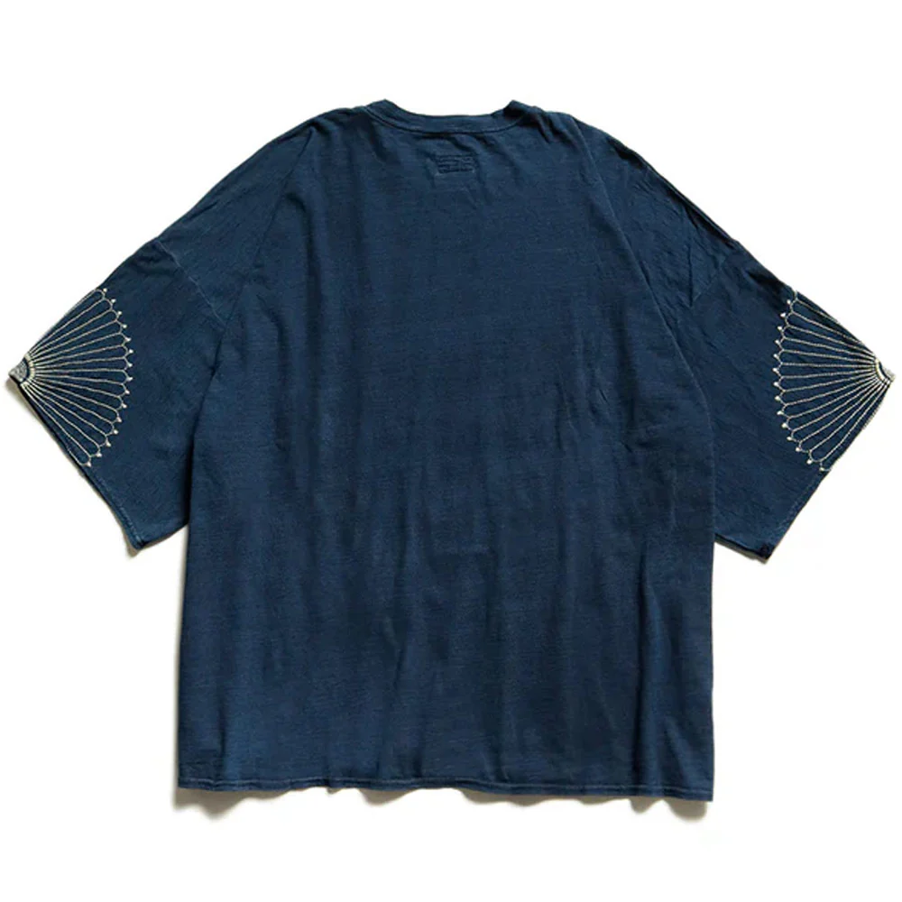 Kapital | Idg Jersey Huge-T (Furoshiki Embroidery) 'Indigo' - Image 2
