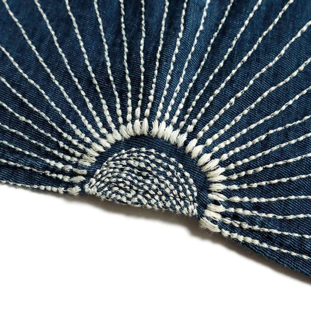 Kapital | Idg Jersey Huge-T (Furoshiki Embroidery) 'Indigo' - Image 6