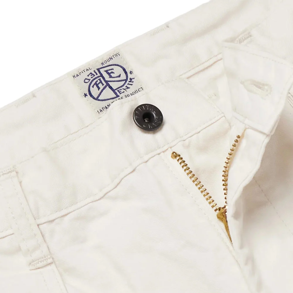 Rough-Face Twill Fatigue Baggy Pants (Rushweek 'Ecru' - Image 2
