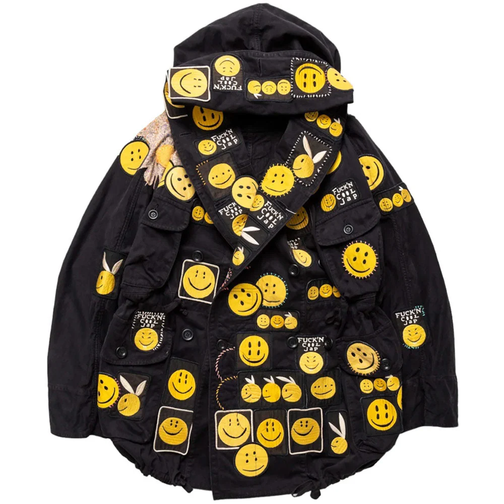 Katsuragi Cotton RINGCOAT(RAINBOWY INSANE) Coat 'Black'