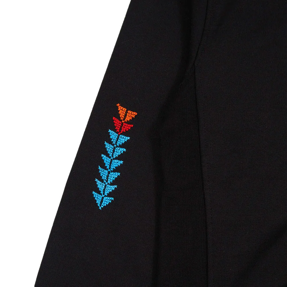 Kharaz Logo Hooded Sweatshirt 'Black' - Image 5