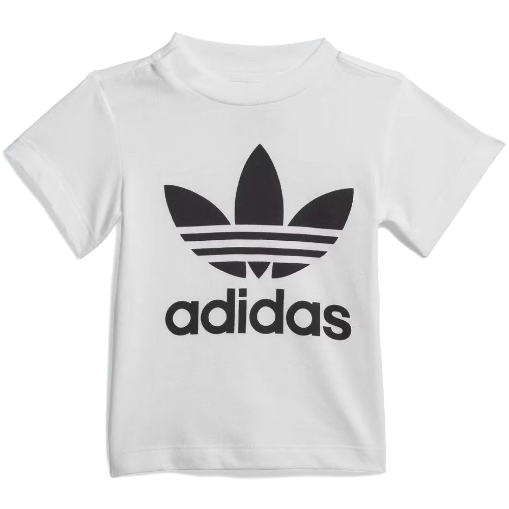 Kid's Trefoil Shorts Tee Short Sleeve Set 'White / Black' - Image 2