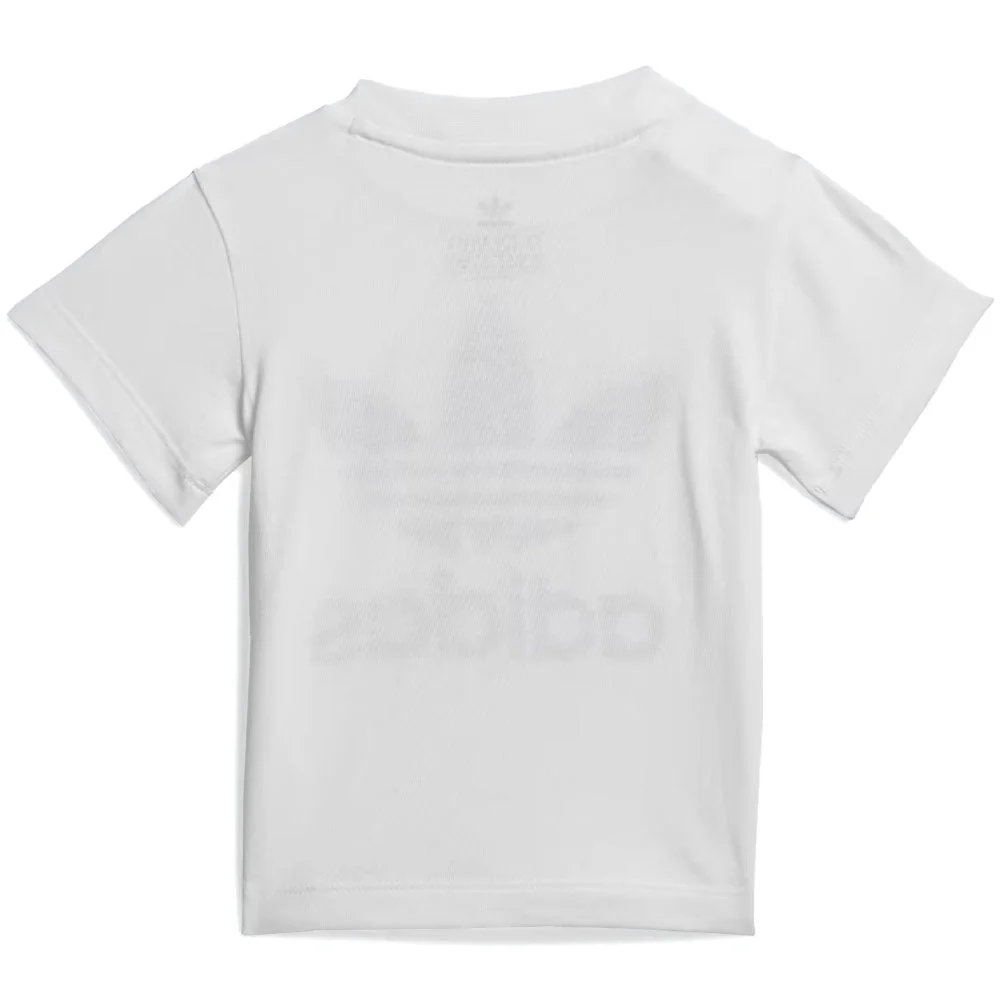 Kid's Trefoil Shorts Tee Short Sleeve Set 'White / Black' - Image 3