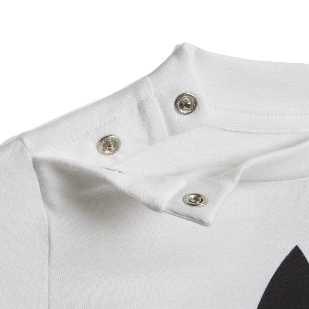 Kid's Trefoil Shorts Tee Short Sleeve Set 'White / Black' - Image 6