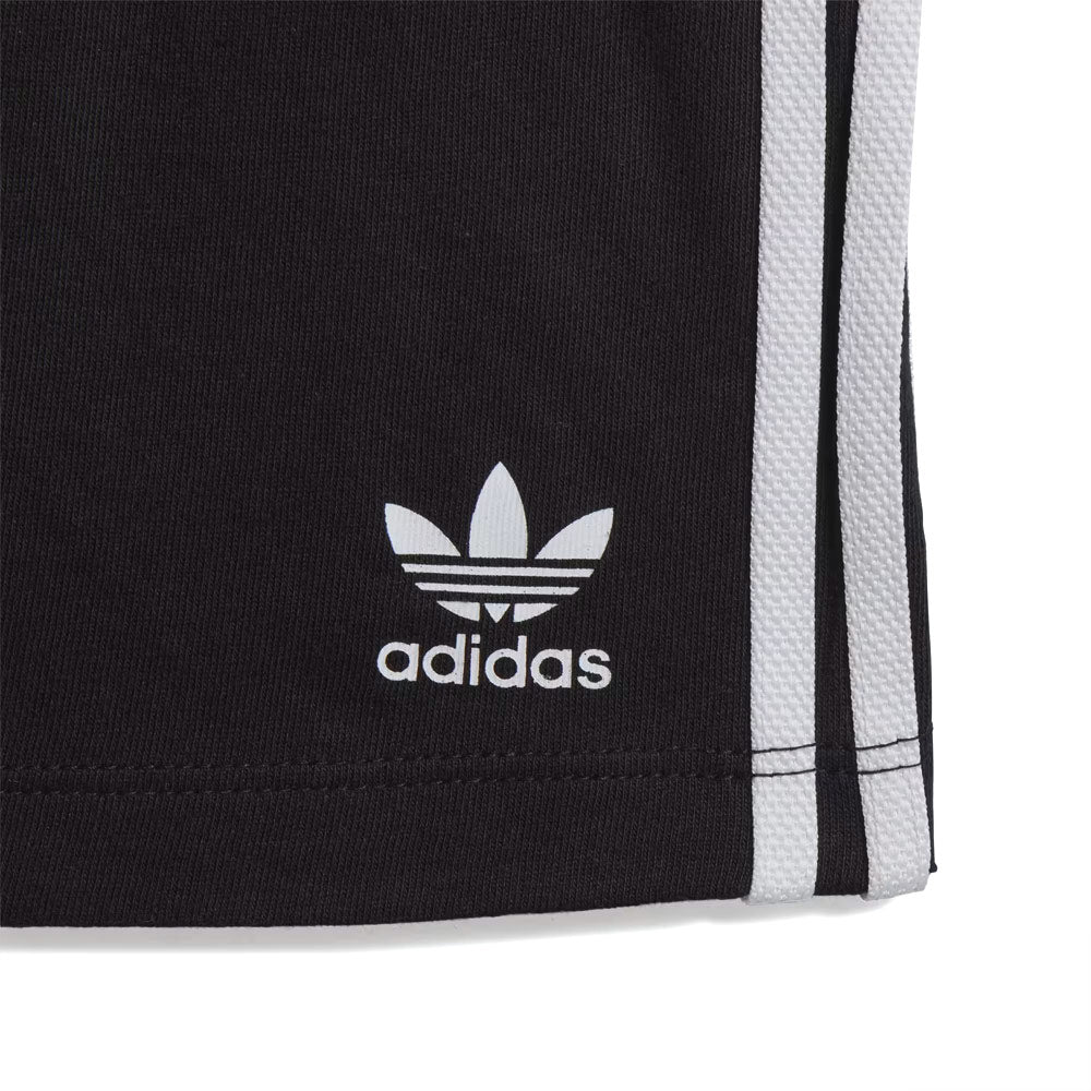 Kid's Trefoil Shorts Tee Short Sleeve Set 'White / Black' - Image 7