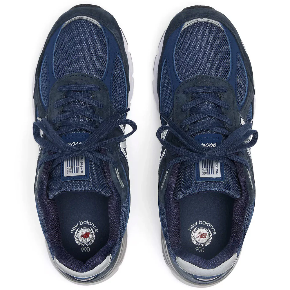 New Balance | Made in USA 990v4 D 'Navy / Silver' - Image 3