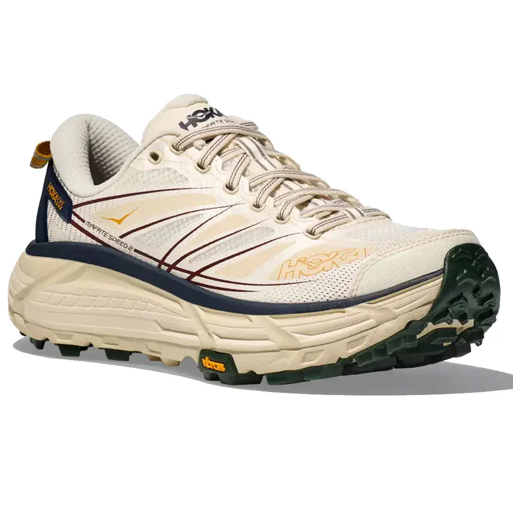 HOKA | Mafate Speed 2 Sneaker 'Darg Green / Maroon / Yellow' - Image 2