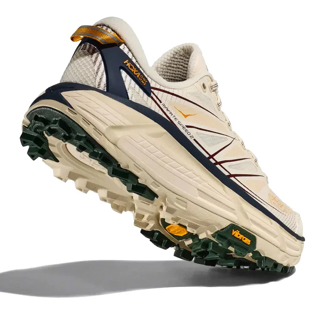 HOKA | Mafate Speed 2 Sneaker 'Darg Green / Maroon / Yellow' - Image 6